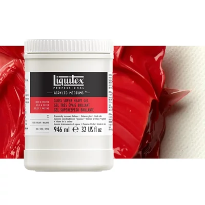 Liquitex Gloss Super Heavy Gel mediu de îngroșare, 946 ml - lucios