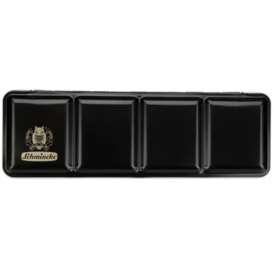 Schmincke cutie metalică pentru acuarele, pentru 12x1/1 sau 24x1/2 godeuri