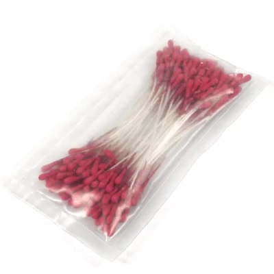 Pistil și stamină floare,  6 cm, 100 buc - visiniu