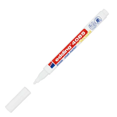 Marker cretă, cretă lichidă EDDING 4085 - alb