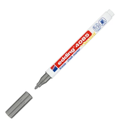 Marker cretă, cretă lichidă EDDING 4085 - argintiu