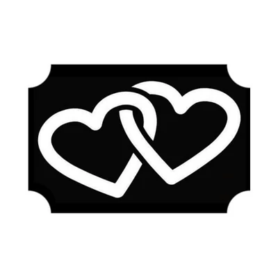 Șablon de tatuaj, șablon autoadeziv - Heart 05
