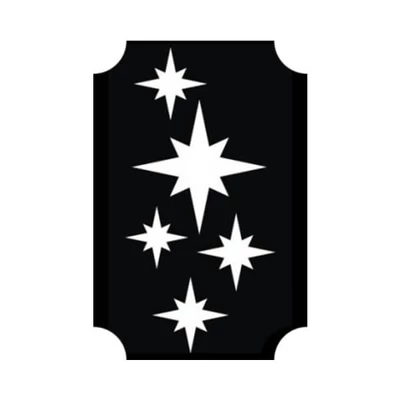 Șablon de tatuaj, șablon autoadeziv - Star 04