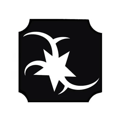 Șablon de tatuaj, șablon autoadeziv - Star 02