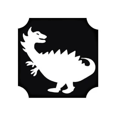 Șablon de tatuaje, șablon autoadeziv - Dino 01