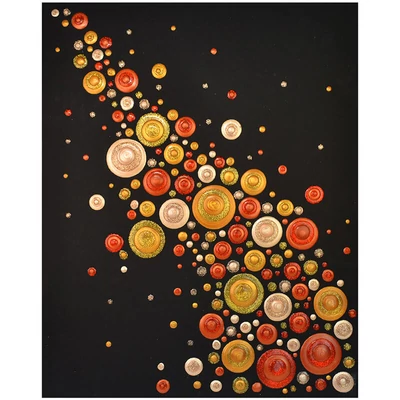 Set culori pentru pictare în puncte, Blob paint6x90 ml - Golden glow