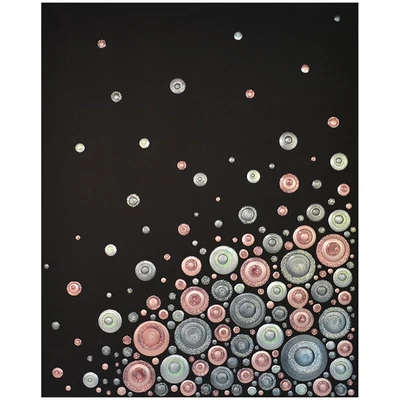 Set culori pentru pictare în puncte, Blob paint, 6x90 ml - Silver moon