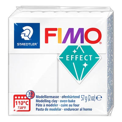 Plastilină care se întărește la coacere  FIMO Effect, 57 g - alb translucid (8010-014)