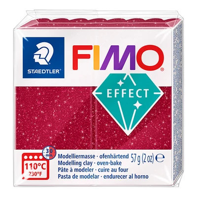 FIMO EFFECT plastilină care se întărește la coacere , 57 g - roșu galaxie (8010-202)