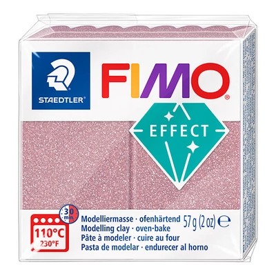 FIMO EFFECT plastilină care se întărește la coacere , 57 g - aur roz strălucitor (8010-212)