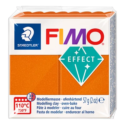 Plastilină care se întărește la coacere FIMO Effect, 57 g - portocaliu metalic (8010-41)