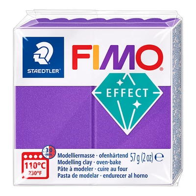 Plastilină care se întărește la coacere  FIMO Effect, 57 g - violet metalic (8010-61)