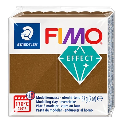 FIMO Effect plastilină care se întărește la coacere , 57 g - bronz antic metalic (8010-71)