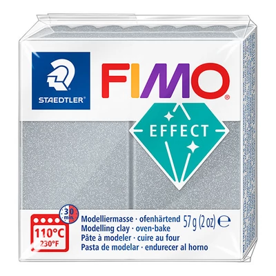 FIMO EFFECT plastilină care se întărește la coacere , 57 g - argint metalic (8010-81)