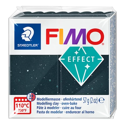 Plastilină care se întărește la coacere  FIMO Effect, 57 g - granit negru cu efect de piatra (8010-903)