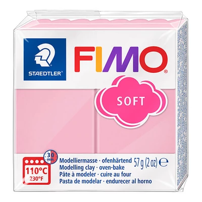 Plastilină FIMO SOFT care se întărește la coacere , 57 g - crema de capsuni (8020-T21) 2024