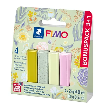 FIMO Effect Colour Pack set plastilină care se întărește la coacere, 4x25 g - Floral