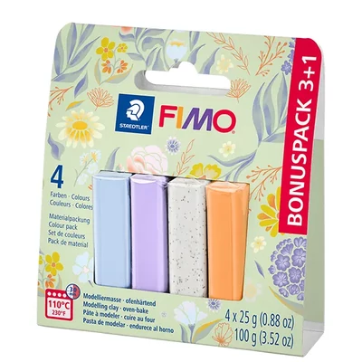 FIMO Effect  Colour Pack set plastilină care se întărește la coacere, 4x25 g - Bloomy