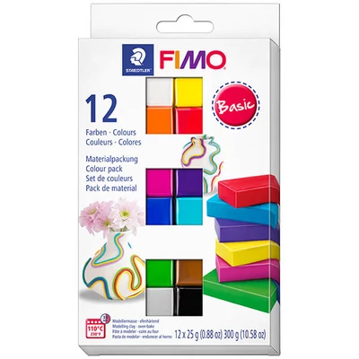 Set plastilină FIMO Soft Color Pack, 12x25 g - Basic Colors