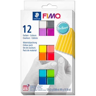 Set plastilină FIMO Soft Color Pack, 12x25 g - Brilliant Colors