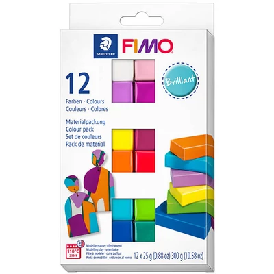 Set plastilină FIMO Soft Color Pack, 12x25 g - Brilliant Colors