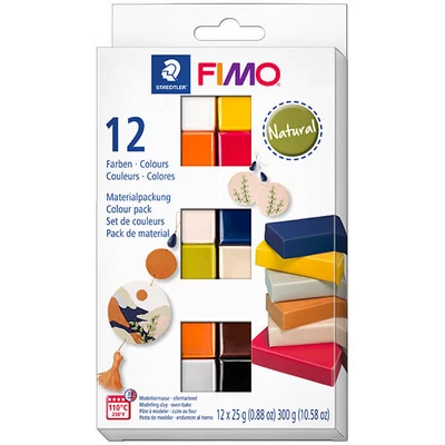Set plastilină FIMO Soft Color Pack, 12x25 g - Natural Colors