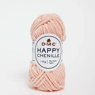 Fire de chenille DMC Happy Chenille pentru amigurumi, 15 g - 15, roz bebeluș