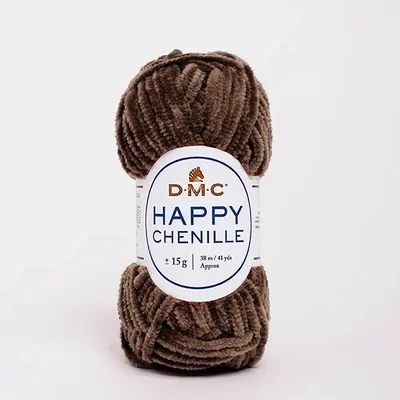 Fire de chenille DMC Happy Chenille pentru amigurumi, 15 g - 28, maro
