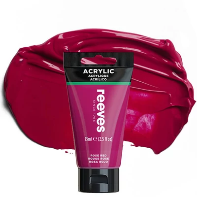 Reeves culori acrilice, 75 ml - rose red