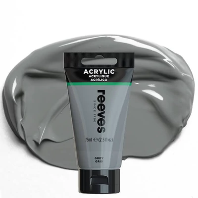 Reeves culori acrilice, 75 ml - grey