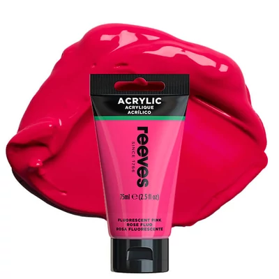Reeves culori acrilice, 75 ml - fluorescent pink