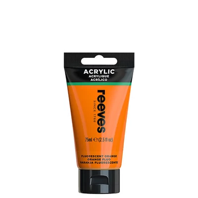 Reeves culori acrilice, 75 ml - fluorescent orange