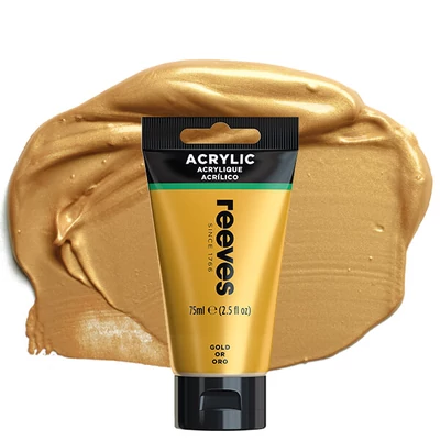 Reeves culori acrilice, 75 ml - gold