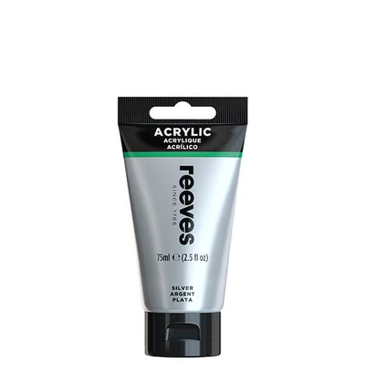 Reeves culori acrilice, 75 ml - silver