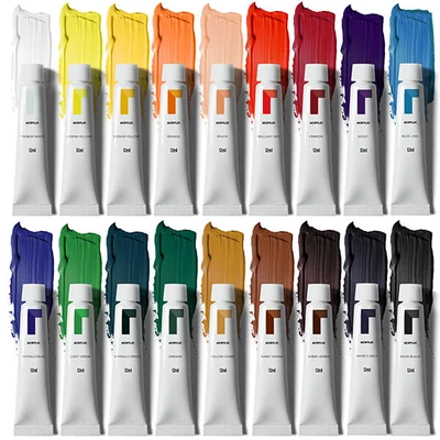 Reeves set culori acrilice, 18x12 ml