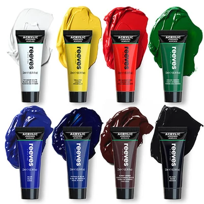 Reeves set culori acrilice, 8x22 ml