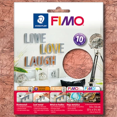 Film de fum FIMO, 14x14 cm -  cupru, 10 coli
