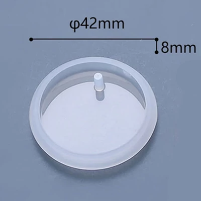 Matriță   din silicon pentru rasina sintetică- pandantiv plat, rotund