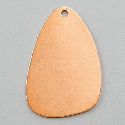 Bază din cupru roșu cu email - ouă, 43x28 mm