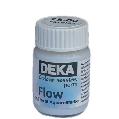 Vopsea textilă Deka PermFlow cu efect de acuarelă - 00 incolor