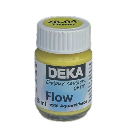 Vopsea textilă Deka PermFlow cu efect de acuarelă - 04 galben lămâie