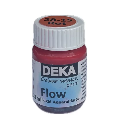 Vopsea textilă Deka PermFlow cu efect de acuarelă - 15 roșu