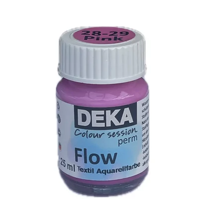 Vopsea textilă Deka PermFlow cu efect de acuarelă - 29 roz