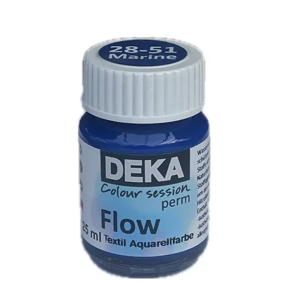 Vopsea textilă Deka PermFlow cu efect de acuarelă - 51 albastru marin