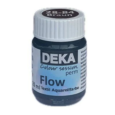 Vopsea textilă Deka PermFlow cu efect de acuarelă - 84 maro