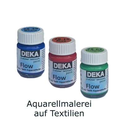 Vopsea textilă Deka PermFlow cu efect de acuarelă - 90 negru