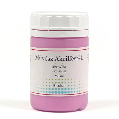 Vopsea acrilică de artist, 250 ml - bicolor, 108, rosu/violet