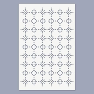 Șablon, 19,5x28 cm - Model cu flori mici