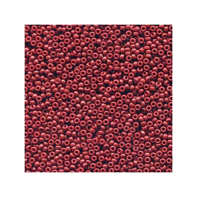 Mărgele de sticlă japoneză Miyuki, mărgele rocailles 11/0 - Duracoat Opaque Dyed Brick