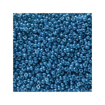 Mărgele de sticlă japoneză Miyuki, mărgele rocailles 11/0 - Duracoat Galvanized Dark Capri Blue